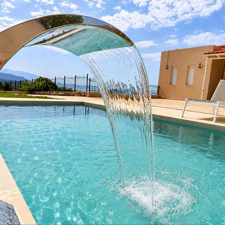 Alma Libre Luxury With Private Pool & Sea View 别墅 罗希姆诺